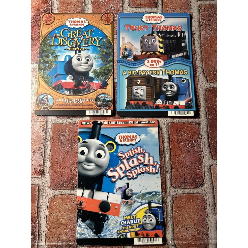 3 Thomas & Friends Movie Backer Cards 5.5” X 8” Mini Poster No Movies